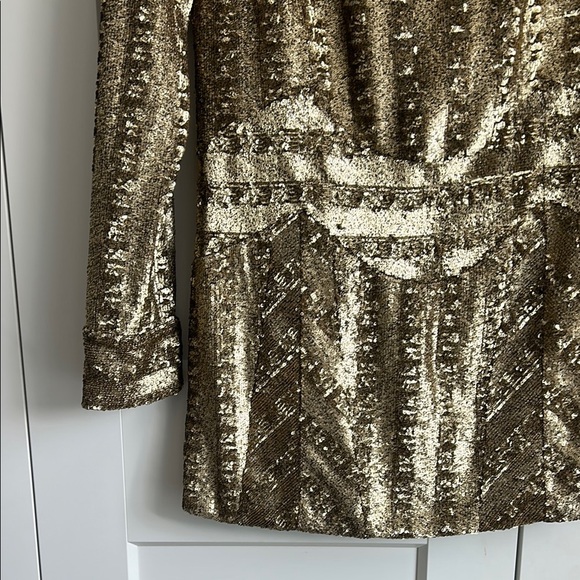 ZADIG & VOLTAIRE Gold Roysee Sequin Mini Dress | XS - Picture 5 of 11